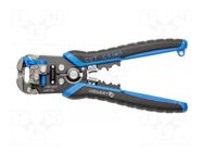 Multifunction wire stripper and crimp tool; 0.05÷10mm2; 210mm HÖGERT TECHNIK