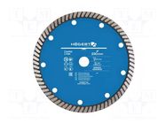 Cutting diamond wheel; Ø: 230mm; Øhole: 22.2mm; Disc thick: 2mm HÖGERT TECHNIK