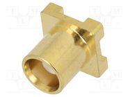 Socket; MCX; female; straight; 50Ω; SMT; PTFE; gold-plated ADAM TECH