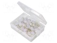Diode: LED-kit; THT; 8mm; 50pcs; RGB; 3÷15VDC; plastic box; 7.5÷8mA OPTOSUPPLY