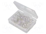 Diode: LED-kit; THT; 8mm; 50pcs; red/green; 3÷15VDC; plastic box OPTOSUPPLY