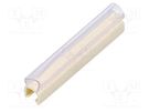 Markers; Marking: empty; 3÷4mm; PVC; white; -30÷60°C; push-in PARTEX