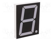 Display: LED; 7-segment; 75.6mm; 3"; No.char: 1; red; 26mcd; anode OPTOSUPPLY