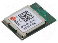 Module: Bluetooth Low Energy; Bluetooth: 5.2; 5dBm; Range: 400m u-blox