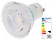 LED lamp; neutral white; GU10; 230VAC; 275lm; P: 3.5W; 36°; 4000K PHILIPS