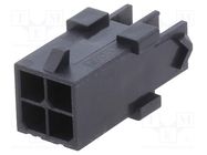 Signal connector 3,00mm Plug; Micro-Fit TPA; 3mm; PIN: 4 MOLEX