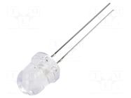 LED; white cold; 8mm; 7000mcd; 30°; Front: convex; 3÷15VDC; -30÷85°C OPTOSUPPLY