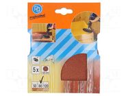 Sandpaper; Granularity: 80; Ø125mm; 5pcs. PG PROFESSIONAL