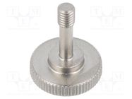 Knob; Ext.thread: M4; 15mm; stainless steel ELESA+GANTER