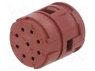 Connector: M23; contact insert; PIN: 9; 7A; w/o contacts; 150V LAPP