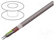 Wire; SiHF; 4G2.5mm2; Cu; stranded; silicone; brown-red; -60÷180°C HELUKABEL