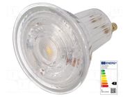 LED lamp; warm white; GU10; 230VAC; 350lm; P: 4.3W; 36°; 3000K ams OSRAM