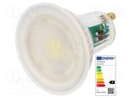 LED lamp; cool white; GU10; 230VAC; 575lm; P: 6.9W; 120°; 6500K ams OSRAM