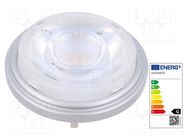 LED lamp; warm white; G53; 12VAC; 450lm; P: 7.3W; 24°; 2700K ams OSRAM