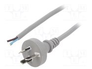 Cable; 3x1mm2; AS/NZS 3112 (I) plug,IEC C13 female; PVC; 5m; grey LIAN DUNG