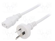 Cable; 3x1mm2; AS/NZS 3112 (I) plug,IEC C13 female; PVC; 3m; 10A LIAN DUNG