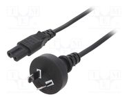 Cable; 2x0.75mm2; AS/NZS 3112 (I) plug,IEC C7 female; PVC; 5m LIAN DUNG