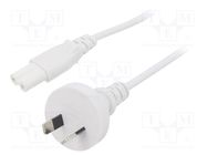 Cable; 2x0.75mm2; AS/NZS 3112 (I) plug,IEC C7 female; PVC; 5m LIAN DUNG