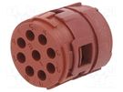 Connector: M23; contact insert; PIN: 9; 7A; w/o contacts; 150V LAPP