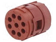 Connector: M23; contact insert; PIN: 9; 7A; w/o contacts; 150V LAPP