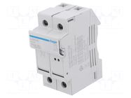 Fuse disconnector; 10x38mm; for DIN rail mounting; 32A; 690V HAGER