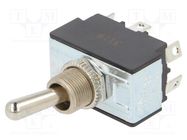 Switch: toggle; Pos: 2; DPDT; ON-ON; 21A/14VDC; TB/TB1; 50mΩ; 12N SWITCH COMPONENTS