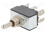 Switch: toggle; Pos: 3; DPDT; ON-OFF-ON; 21A/14VDC; 50mΩ; 17N; TB/TB1 SWITCH COMPONENTS