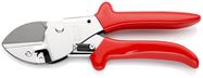KNIPEX 94 55 200 Anvil shears with plastic handles chrome-plated 200 mm