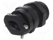 Cable gland; PG16; IP68; aluminium,polyamide; black; HSK-K-MZ-Ex HUMMEL