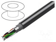 Wire; 3x2x28AWG; RS232,RS422; stranded; Cu; Insulation: PVC; chrome BELDEN