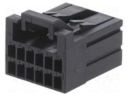 Connector: wire-board; plug; female; Dynamic D-2100; 2.5mm; PIN: 12 TE Connectivity