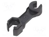 Tool: wrench; for panel mounting; Application: 3pin connectors TECHNO