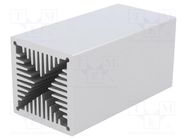 Heatsink: extruded; natural; L: 100mm; W: 50mm; H: 50mm; 1.38K/W FISCHER ELEKTRONIK