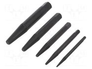 Kit: screw extractor; 5pcs. RENNSTEIG