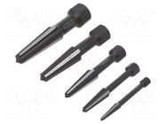 Kit: screw extractor; 5pcs. RENNSTEIG