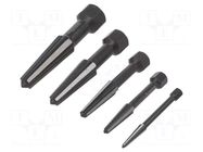 Kit: screw extractor; 5pcs. RENNSTEIG