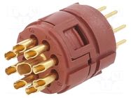 Connector: M23; contact insert; PIN: 9(8+1); male; soldering; 150V LAPP