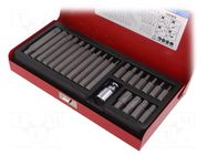 Kit: screwdriver bits; Torx® PLUS; 23pcs. KING TONY
