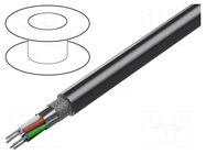 Wire; 6x24AWG; RS232,RS423; stranded; Cu; Insulation: PVC; chrome BELDEN