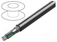 Wire; 10x24AWG; RS232,RS423; stranded; Cu; Insulation: PVC; chrome BELDEN