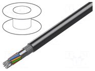 Wire; 15x24AWG; RS232,RS423; stranded; Cu; Insulation: PVC; chrome BELDEN