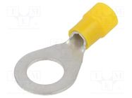Tip: ring; M10; Ø: 11mm; 4÷6mm2; crimped; for cable; insulated ERKO