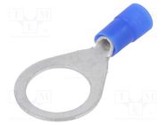 Tip: ring; M12; Ø: 13mm; 1.5÷2.5mm2; crimped; for cable; insulated ERKO