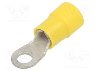 Tip: ring; M4; Ø: 4.3mm; 4÷6mm2; crimped; for cable; insulated ERKO