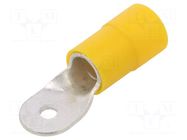 Tip: ring; M6; Ø: 6.5mm; 70mm2; crimped; for cable; insulated; tinned ERKO