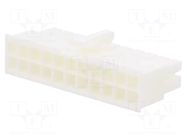 Connector: wire-wire/PCB; plug; female; PIN: 22; Mini-Fit Jr; 600V MOLEX