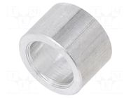 Spacer sleeve; 8mm; cylindrical; aluminium; Out.diam: 12mm DREMEC