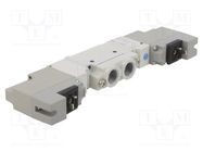 Electromagnetic valve; 1÷7bar; 5/2 bistable; aluminium; IP65 SMC