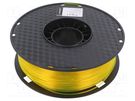 Filament: PET-G; 1.75mm; yellow; 220÷260°C; 1kg GEMBIRD