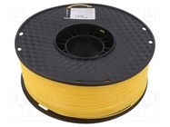 Filament: TPE; 1.75mm; yellow; 190÷240°C; 1kg; flexible GEMBIRD